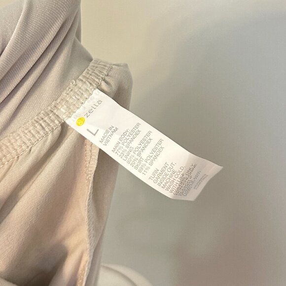 ZELLA Effortless Cutout Back Hybrid Dress in Grey Moonbeam Size Large - Picture 7 of 15